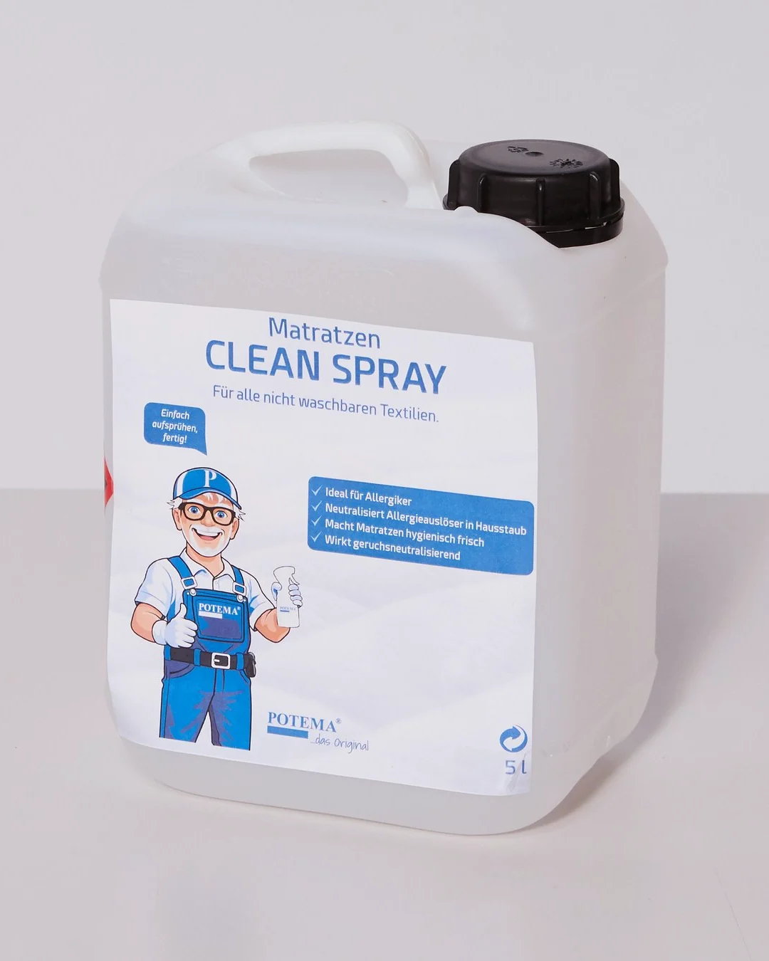 POTEMA Matratzen Cleanspray im 5-Liter-Kanister